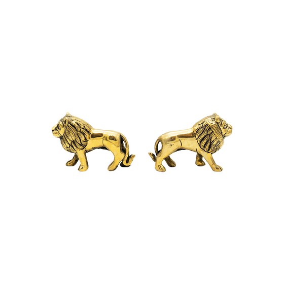 BRASS LION PAIR 3"