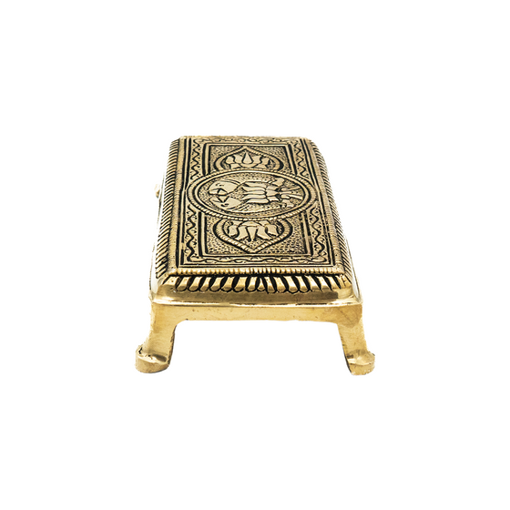 BRASS PEETHA RECTANGULAR