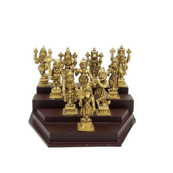 Dasavtar with Wooden Base