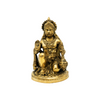 Sitting Hanuman Brass idol 9"