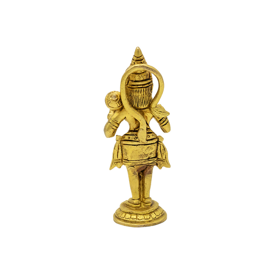 STANDING HANUMAN BRASS IDOL 5"