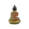 STONE STUDDED BRASS BUDDHA 10"