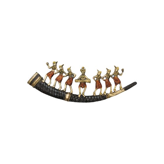 TRIBAL SET  BRASS WALL MOUNTED