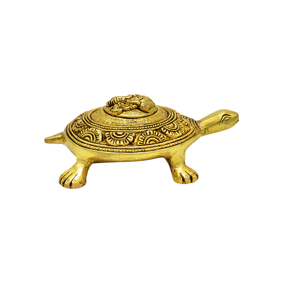 TURTLE WITH GANESHA ENGRAVED