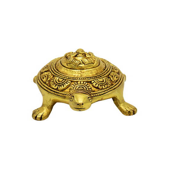 TURTLE WITH GANESHA ENGRAVED